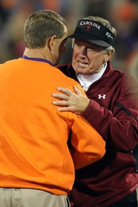 Spurrrier Hugging Swinney