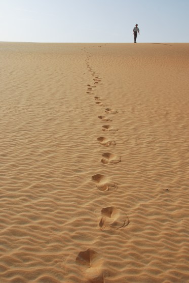 Footprints In The Desert