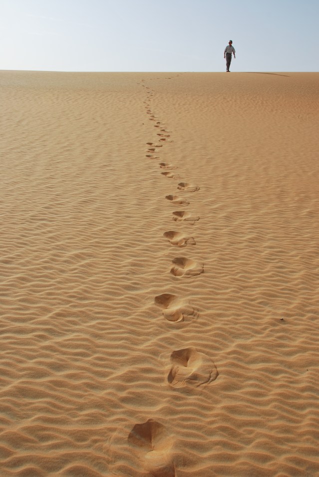 Footprints In The Desert